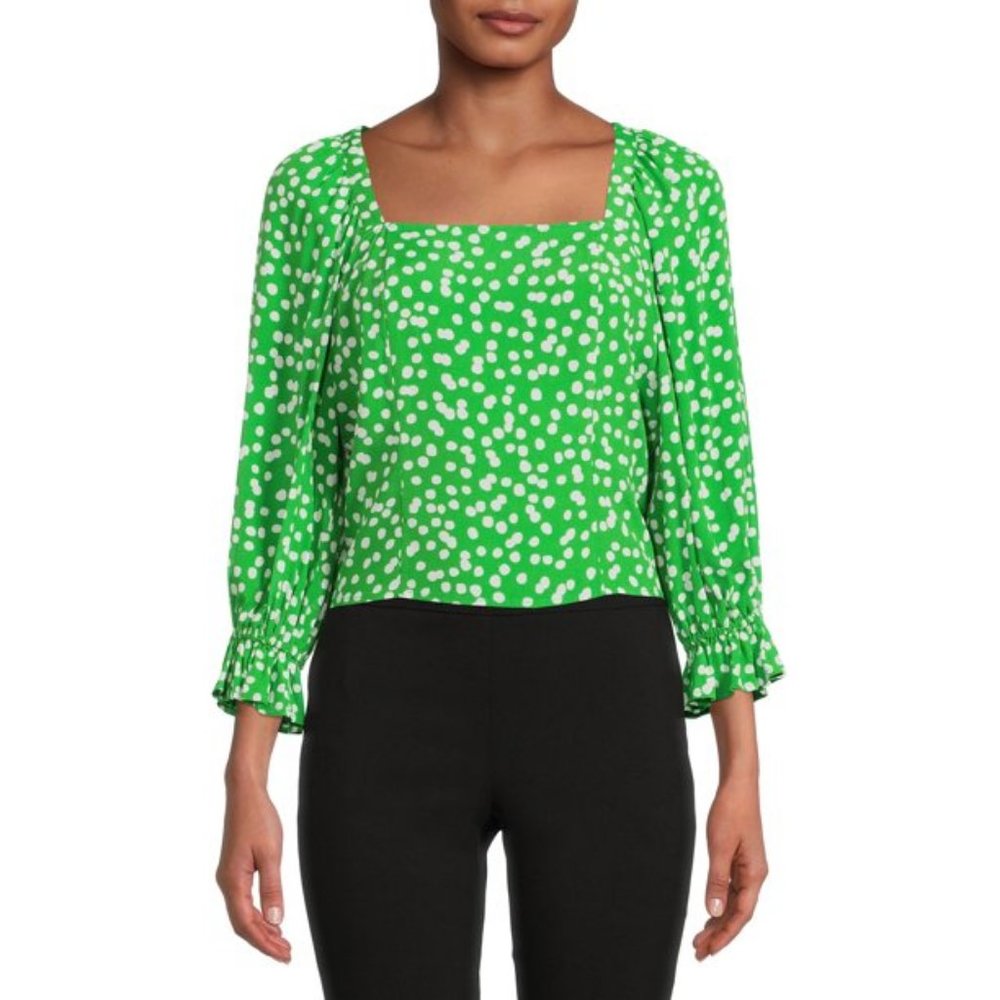 The Get Women's Long Sleeve Cropped Top with Tie Back